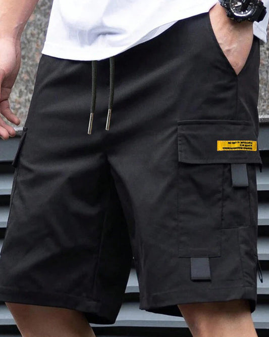 Veluro - Shorts cargo casual para hombre