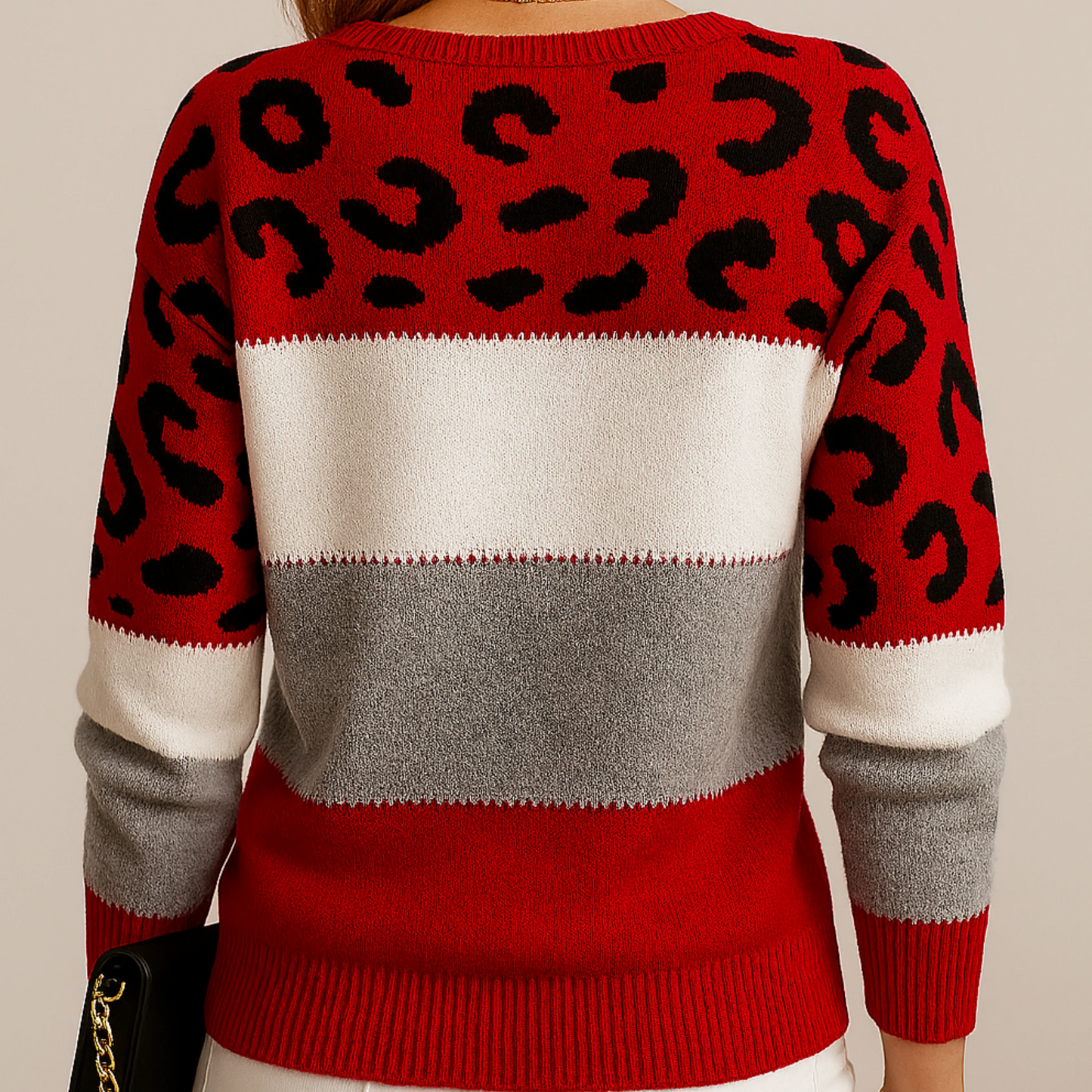 CASA NUA™ | Suéter elegante de leopardo