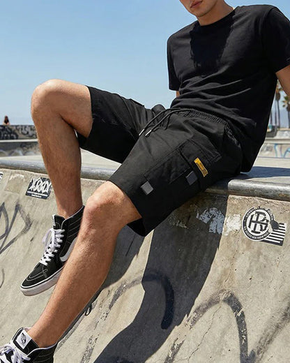 Veluro - Shorts cargo casual para hombre