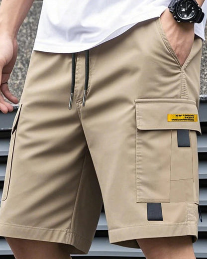 Veluro - Shorts cargo casual para hombre
