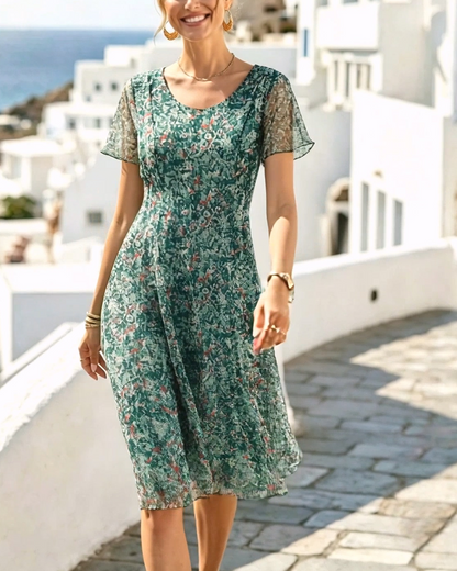 Ana | Vestido midi floral suelto y ligero