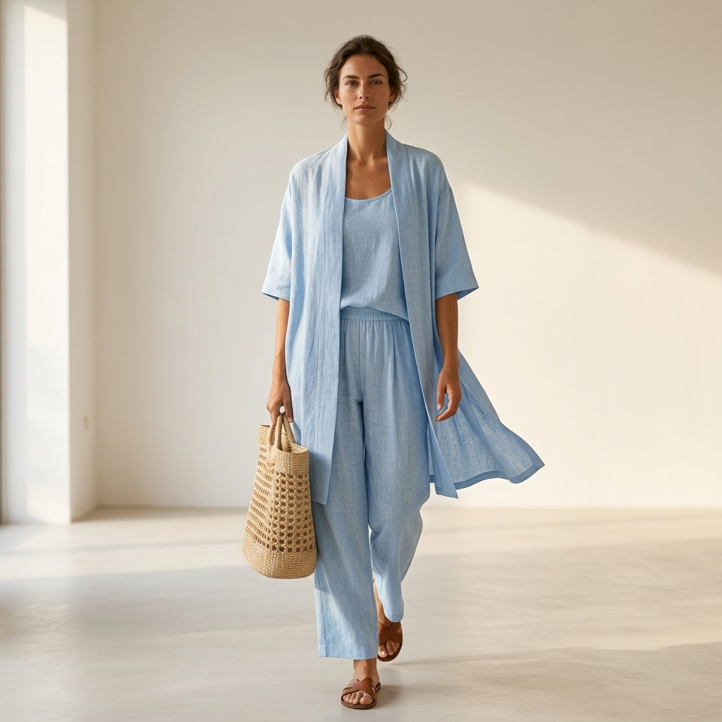 Isabela™ | Conjunto de lino elegante y sofisticado