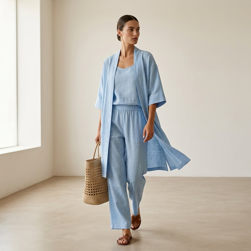 Isabela™ | Conjunto de lino elegante y sofisticado