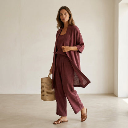 Isabela™ | Conjunto de lino elegante y sofisticado
