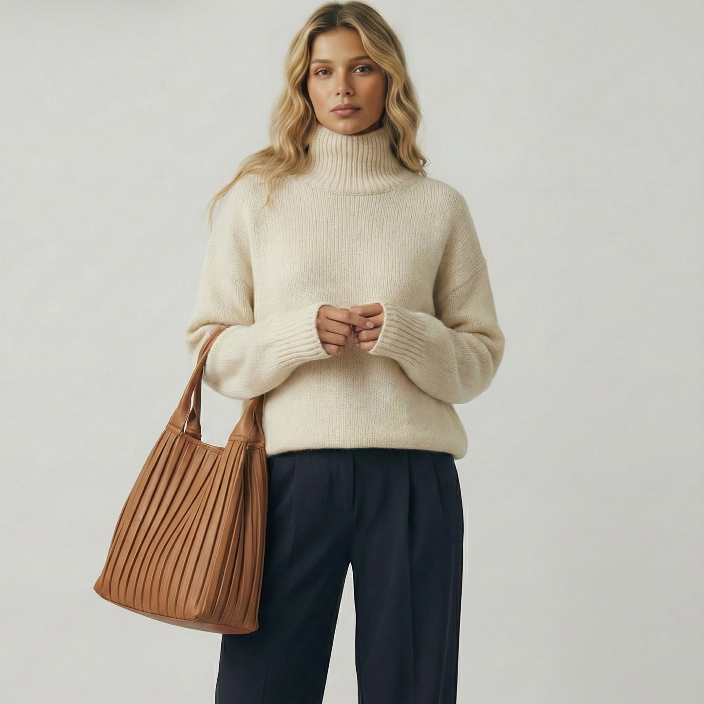 BELLA™ | Elegante jersey de cuello alto