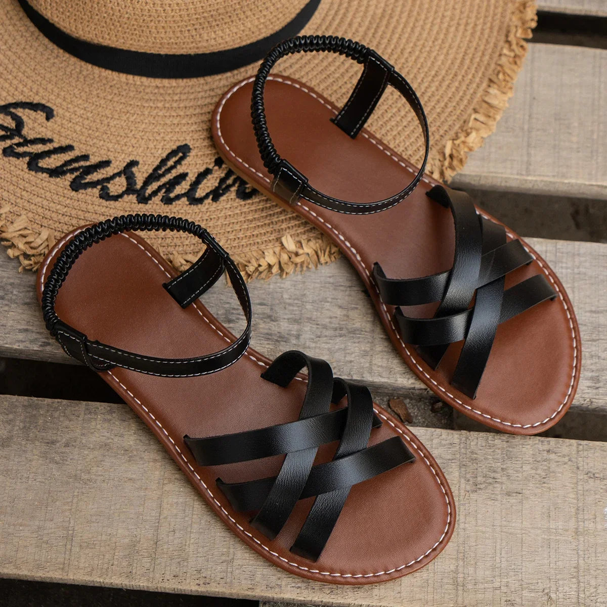 Thalira | Sandalias Romanas de Confort Antideslizante