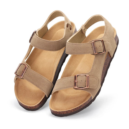 Maela | Zuecos de gamuza con confort natural