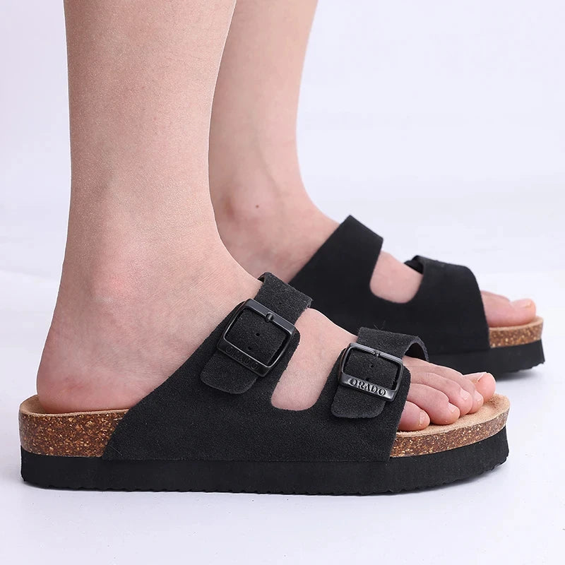 Bruna | Sandalias de corcho de confort natural