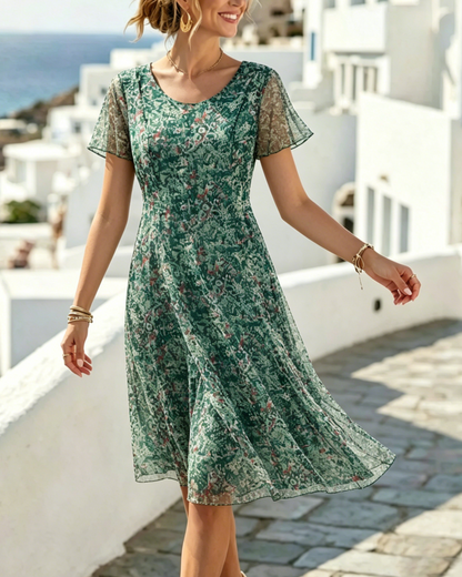 Ana | Vestido midi floral suelto y ligero