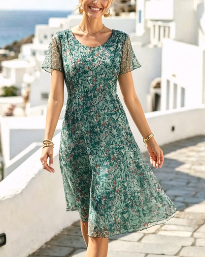 Ana | Vestido midi floral suelto y ligero