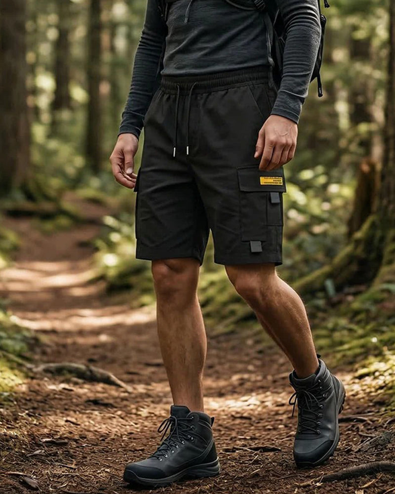 Veluro - Shorts cargo casual para hombre