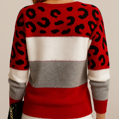 CASA NUA™ | Suéter elegante de leopardo